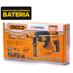 Martelete Rotativo Brushless Ingco 2j Sds Plus a Bateria 20v Linha P20s
