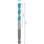 Broca Multiconstruction Hex9 8x50x100