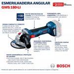 Esmerilhadeira Gws 180li C/ 2 Baterias