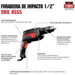 Furad Imp 1/2 Skil 6555 570w Vv/re 220v