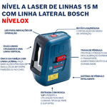 Nivel Laser de Linhas 15mt Com Tripe Nivelox Gll 3x
