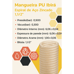 Mangueira Espiral Pu 1.1/2 Zincada