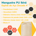 Mangueira Espiral Pu 4 Zincada