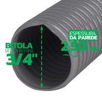 Mangueira Espiral Cinza 3/4 Leve