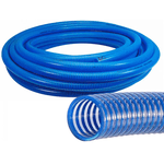 Mangueira Espiral Azul Transparente 3/4
