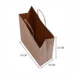 Sacola de papel kraft tam. M