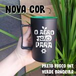 Caneca Acrílica Preto Fosca 400ml