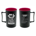 Caneca Acrílica Preto Fosca 400ml