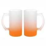 Caneca de chopp vidro jateada 460ml