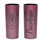 Copo Long Drink Acrílico 330ml Metalizado int. Preto