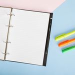 Caderno Fichário de Couro Sintético
