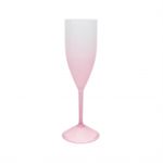 Taça Champanhe Acrílica Jateada Degradê 190ml