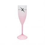 Taça Champanhe Acrílica Jateada Degradê 190ml