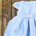 Vestido Zibeline Azul Celeste