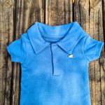 Body Curto Gola Polo Azul