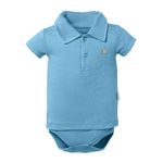 Body Curto Gola Polo Azul