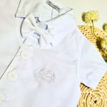 Conjunto Batizado Body com Short , Colete e Gravata