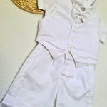 Conjunto Batizado Short Com Colete e Gravata