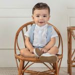 Conjunto Batizado Viscolinho Azul