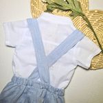 Conjunto Batizado Viscolinho Azul