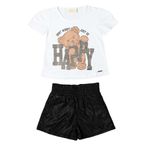 Conjunto Infantil Menina Urso Shine