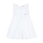 Vestido Branco Babados Piquet