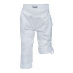 Calça Infantil Que Vira Bermuda Branca