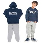 Conjunto Moletom Infantil Masculino Nasa