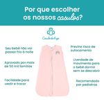 Saco de Dormir para Bebê em Soft - Casulo - Rosa Claro 