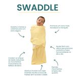 Swaddle Amarelo em Algodão Egípcio