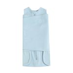 Kit Crescimento com Swaddle + Saco de Dormir Azul em Algodão Egípcio