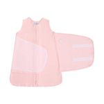 Kit Crescimento com Swaddle + Saco de Dormir Rosa em Algodão Egípcio