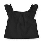 Top Infantil em Laise Preto