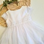 Vestido Batizado Com Saia Tule