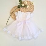 Vestido Batizado Com Saia Tule