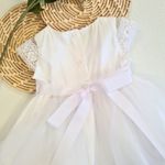 Vestido Batizado Com Saia Tule