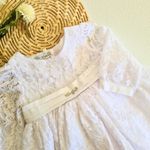 Vestido Batizado Manga Longa Bordado Inglês