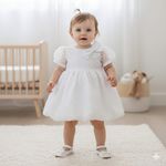 Vestido Batizado Tule Encantado