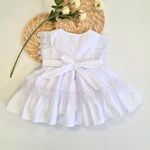 Vestido Batizado Pérolas Rendado