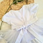 Vestido Batizado Saia Dupla Tule