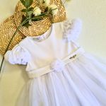 Vestido Batizado Tule