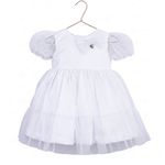 Vestido Batizado Tule Brilho