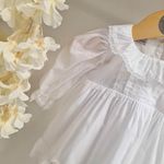 Vestido Batizado Manga Longa Voal com Calcinha