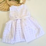 Vestido Batizado Xadrez Com Bolerinho