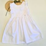 Vestido Branco Babados Piquet