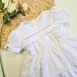 Vestido Branco em Lasie e Ponto Palito