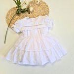 Vestido Branco em Lasie e Ponto Palito