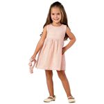 Vestido Infantil em Crochê Rosa