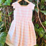 Vestido Infantil Listrado Rosa com Lurex