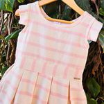 Vestido Infantil Listrado Rosa com Lurex